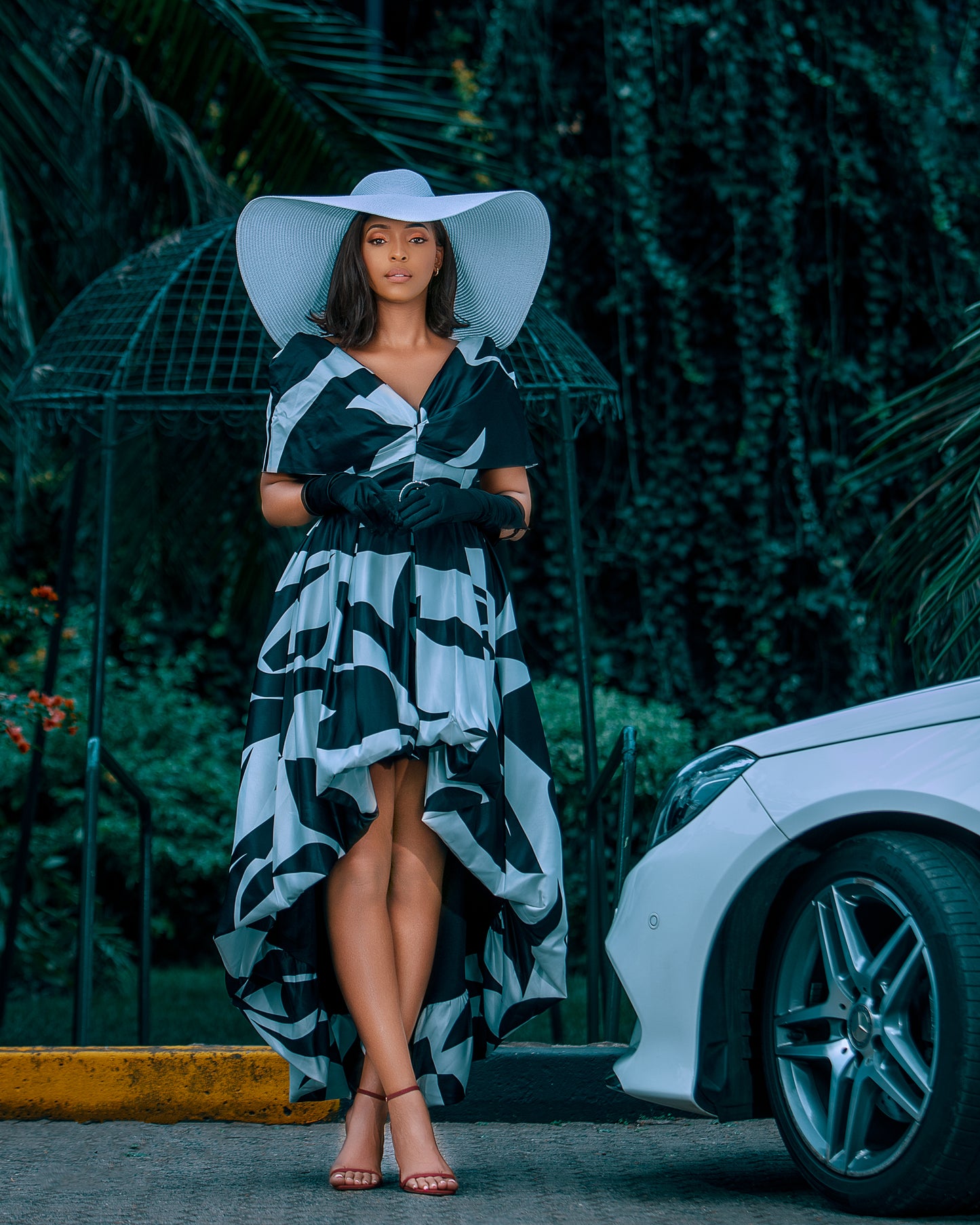 High tea highlow dress