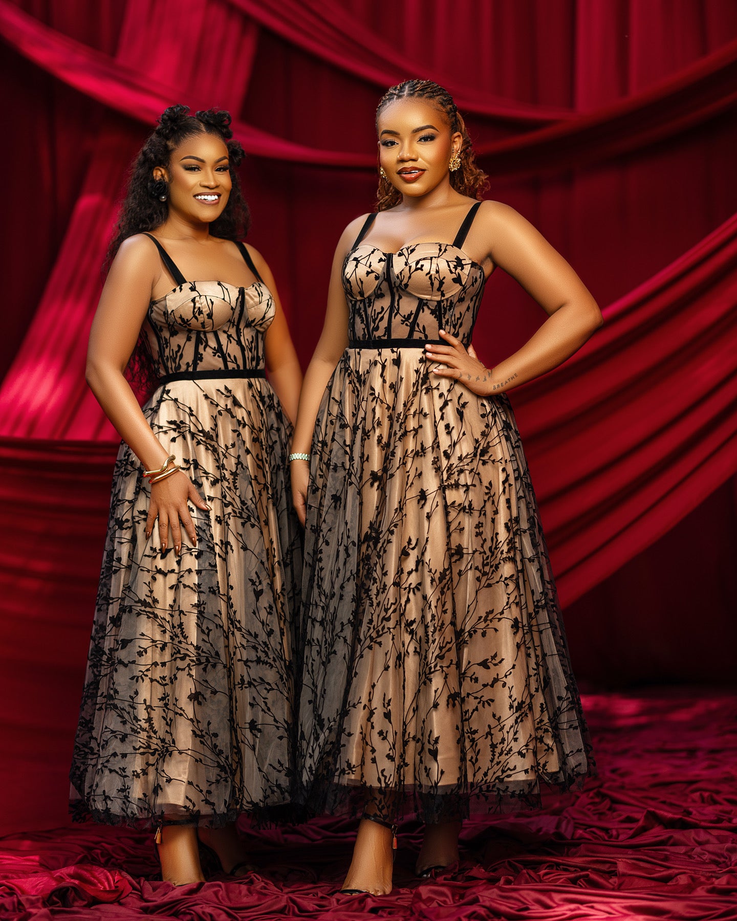 NOIR BLOSSOM DRESS